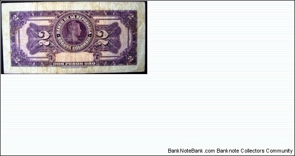 Banknote from Colombia year 1955