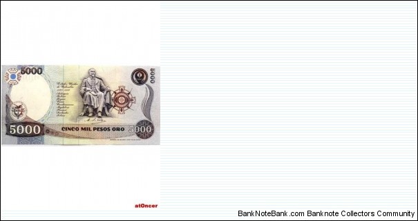 Banknote from Colombia year 1992