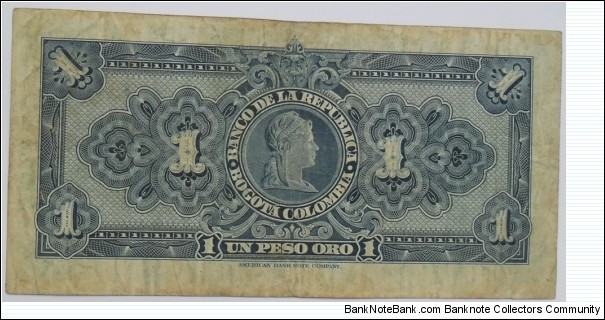 Banknote from Colombia year 1950