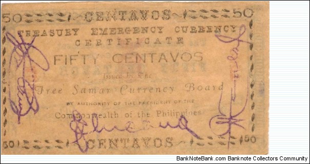 Banknote from Philippines year 1943