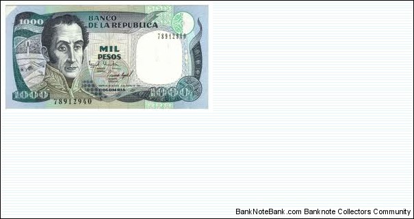 1000 pesos unc. SOLD Banknote