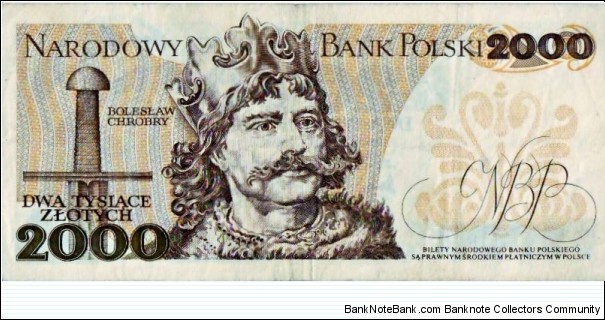 Banknote from Poland year 1979