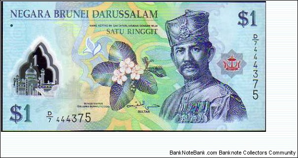 1 Ringgit / Dollar__pk# 35__Polymer Banknote