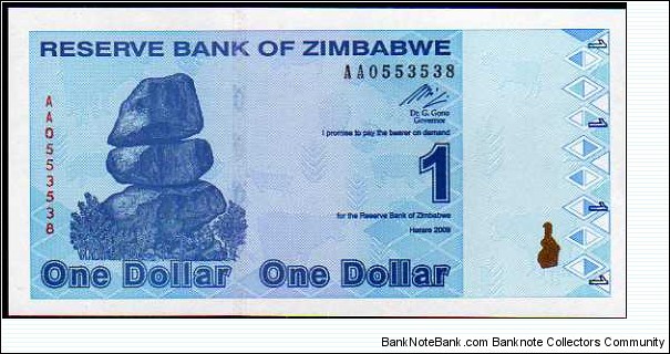 1 Dollar__
pk# 92 Banknote