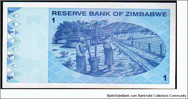 Banknote from Zimbabwe year 2009