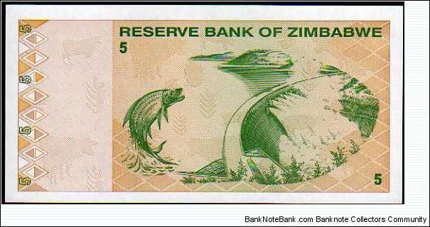 Banknote from Zimbabwe year 2009