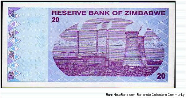 Banknote from Zimbabwe year 2009