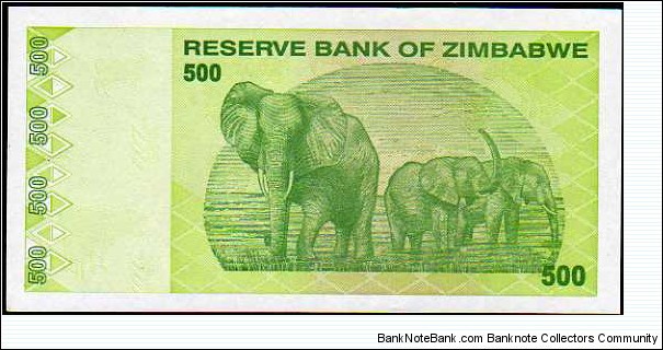 Banknote from Zimbabwe year 2009