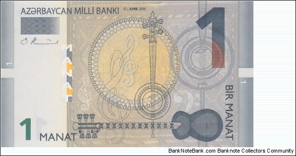 Azerbaijan P24 (1 manat 2005) Banknote