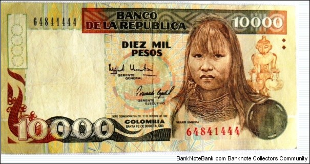 10.000 pesos P437 1993
SOLD Banknote
