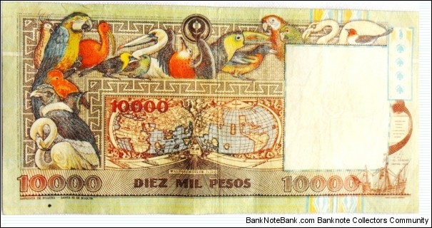 Banknote from Colombia year 1993