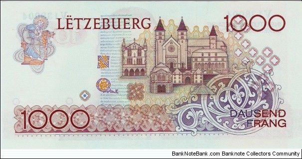 Banknote from Luxembourg year 1985
