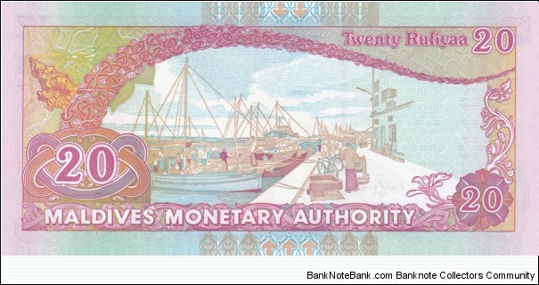 Banknote from Maldives year 2008