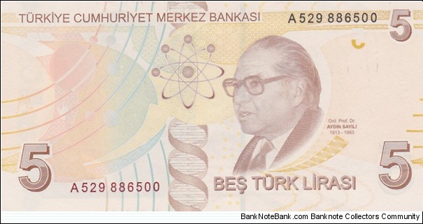 Banknote from Turkey year 2009
