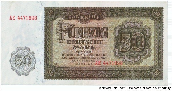 50 GDR Mark Banknote