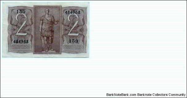 Banknote from Italy year 1940