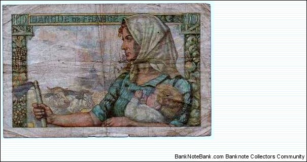 Banknote from France year 1942