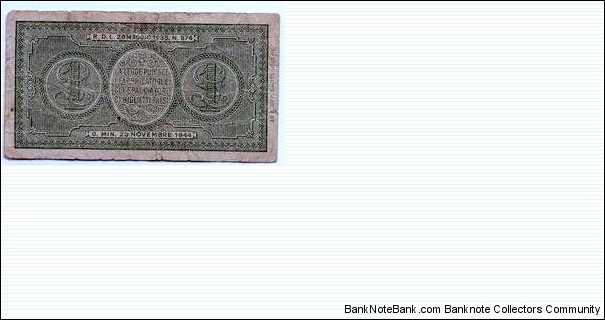 Banknote from Italy year 1944