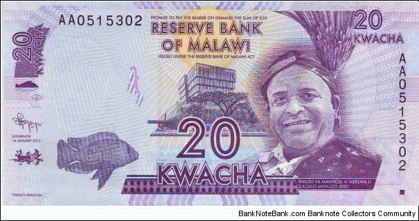  20 Kwacha Banknote