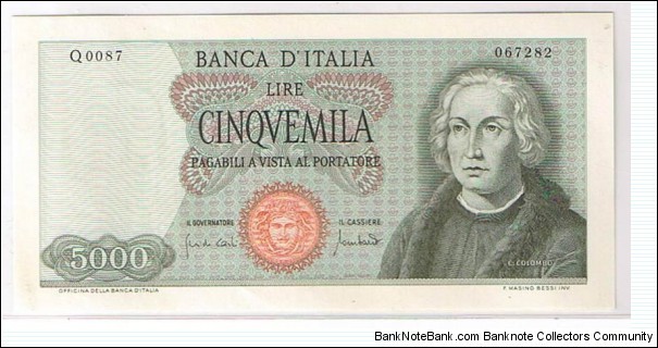 5000LIRE Banknote