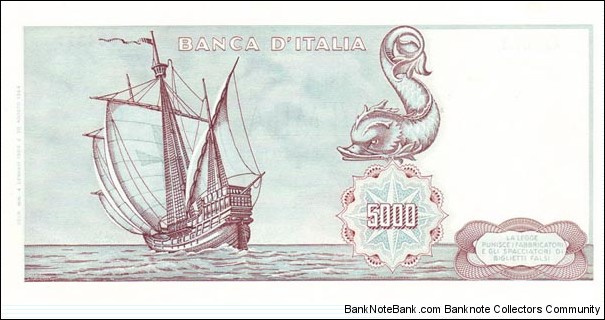 Banknote from Italy year 1972