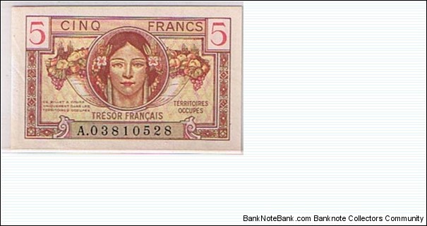 5 FR Banknote