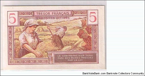 Banknote from France year 1945