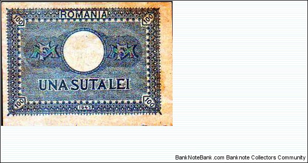 Banknote from Romania year 1945