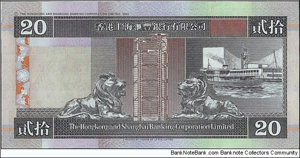 Banknote from Hong Kong year 1995