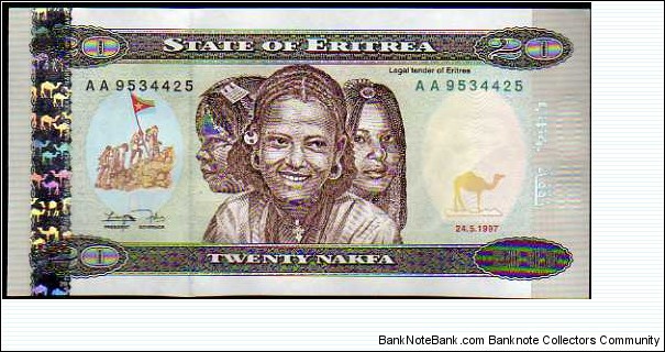 20 Nakfa__
pk# 4__
24.05.1997 Banknote
