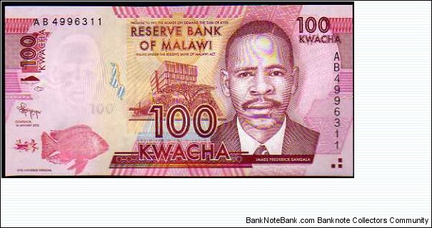 100 Kwacha__
pk# New__
01.01.2012 Banknote
