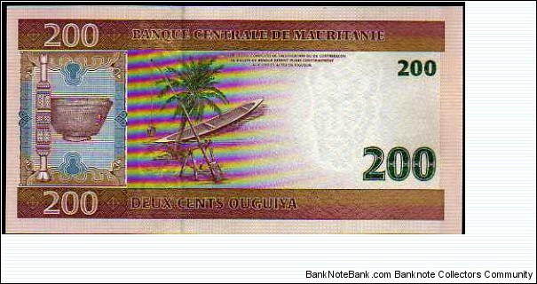 Banknote from Mauritania year 2006