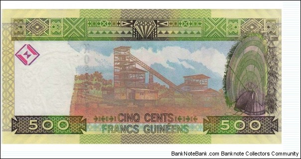 Banknote from Guinea year 2012