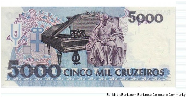 Banknote from Brazil year 1992