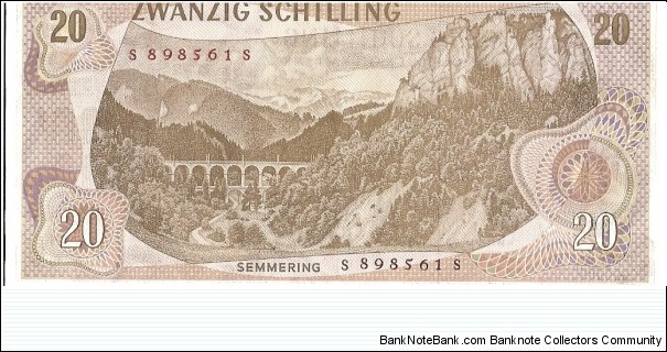 Banknote from Austria year 1967