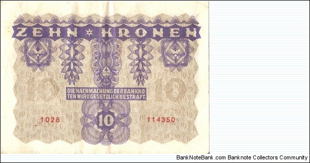 Banknote from Austria year 1922