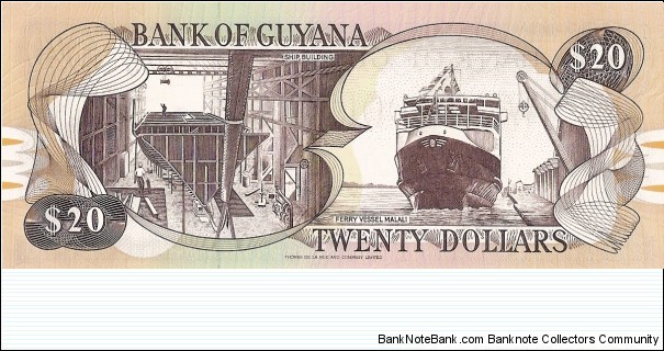 Banknote from Guyana year 0