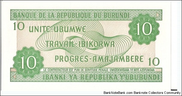 Banknote from Burundi year 2005