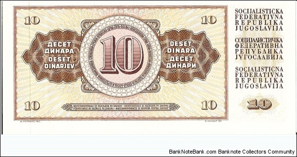 Banknote from Yugoslavia year 0