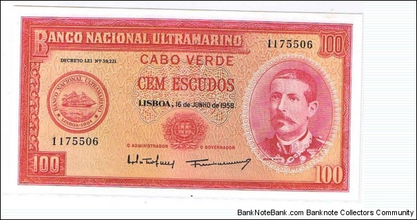 100 ESCUDOS Banknote