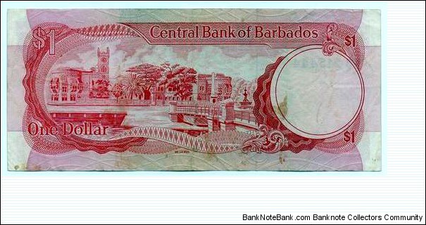 Banknote from Barbados year 1973