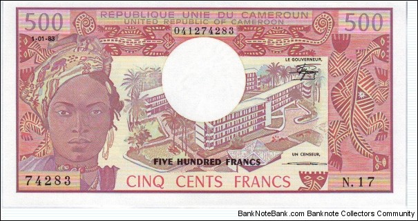  500 Francs Banknote