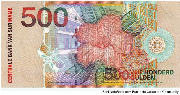 Banknote from Suriname year 2000