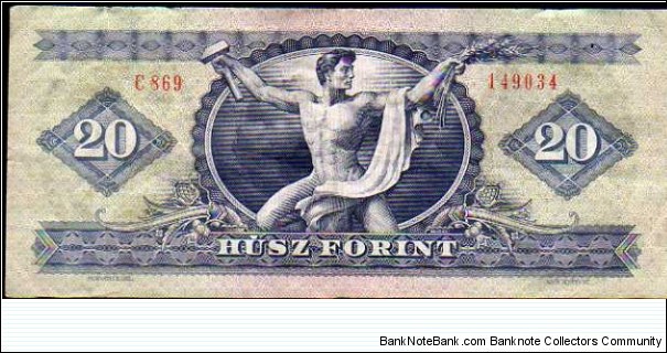 Banknote from Hungary year 1975