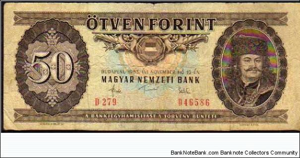 50 Forint__
pk# 170 f__
10.11.1983

 Banknote