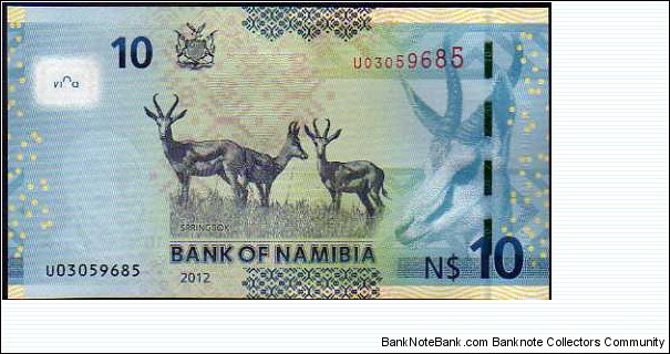 Banknote from Namibia year 2012