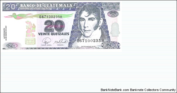 20 Quetzales Banknote