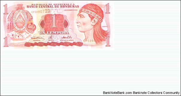 1 Lempira Banknote