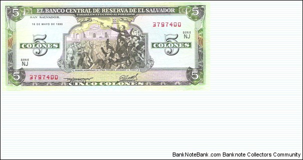 5 Colones Banknote