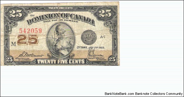 25 cents Banknote